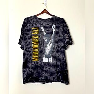 Muhammad Ali Graphic T-Shirt Men’s XXL‎ Black White Marble Boxing Legend Sports